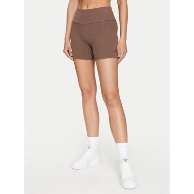 Adidas Szorty sportowe Lounge IY6742 Brązowy Slim Fit XL Brązowy Damskie Adidas Szorty sportowe Lounge IY6742 Brązowy Slim Fit XL Brązowy Damskie