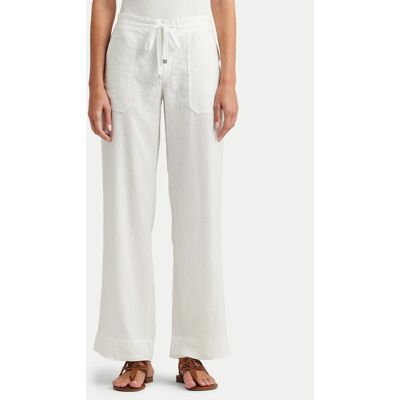 Polo Ralph Lauren Lauren Ralph Lauren Spodnie materiałowe 200735138001 Biały Wide Leg 6 Biały Damskie Polo Ralph Lauren Lauren Ralph Lauren Spodnie materiałowe 200735138001 Biały Wide Leg 6 Biały Damskie