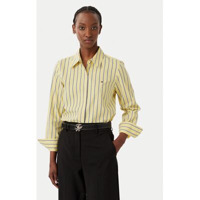 Tommy Hilfiger Koszula Summer WW0WW51155 Żółty Regular Fit 40 Żółty Damskie Tommy Hilfiger Koszula Summer WW0WW51155 Żółty Regular Fit 40 Żółty Damskie