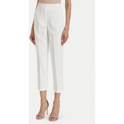 ACCESS FASHION Spodnie materiałowe 63-5132-135 Biały Regular Fit 50 Biały Damskie ACCESS FASHION Spodnie materiałowe 63-5132-135 Biały Regular Fit 50 Biały Damskie