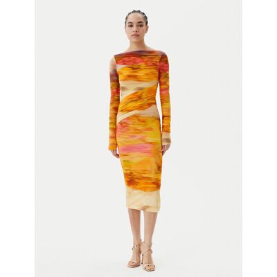 PINKO Sukienka koktajlowa Beggin Abito 104838 A2G1 Kolorowy Slim Fit S Kolorowy Damskie PINKO Sukienka koktajlowa Beggin Abito 104838 A2G1 Kolorowy Slim Fit S Kolorowy Damskie
