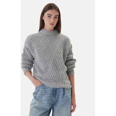 Mustang Sweter Erin 1016786 Szary Relaxed Fit L Szary Damskie Mustang Sweter Erin 1016786 Szary Relaxed Fit L Szary Damskie