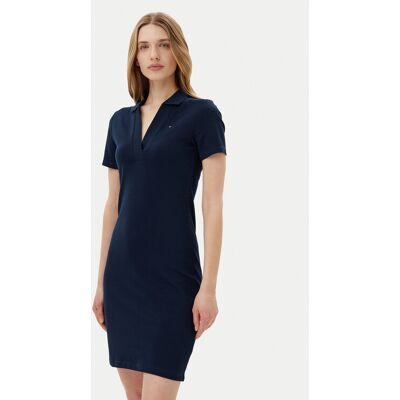 Tommy Hilfiger Sukienka codzienna WW0WW42567 Granatowy Slim Fit S Granatowy Damskie Tommy Hilfiger Sukienka codzienna WW0WW42567 Granatowy Slim Fit S Granatowy Damskie