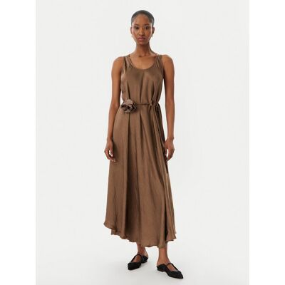 Marella Sukienka letnia Alcool 2613221015 Brązowy Regular Fit 46 Brązowy Damskie Marella Sukienka letnia Alcool 2613221015 Brązowy Regular Fit 46 Brązowy Damskie