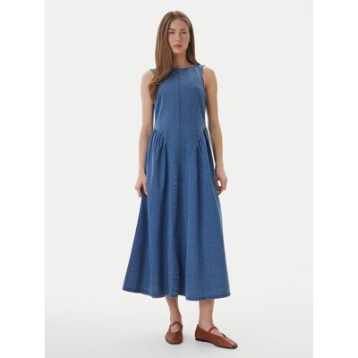 Vero Moda Sukienka jeansowa Kiara 10346411 Niebieski Regular Fit M Niebieski Damskie Vero Moda Sukienka jeansowa Kiara 10346411 Niebieski Regular Fit M Niebieski Damskie