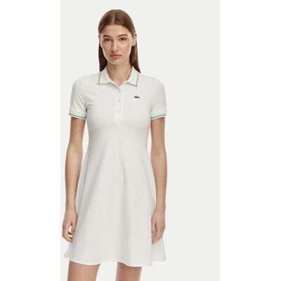Lacoste Sukienka codzienna EF5288 Biały Regular Fit 44 Biały Damskie Lacoste Sukienka codzienna EF5288 Biały Regular Fit 44 Biały Damskie