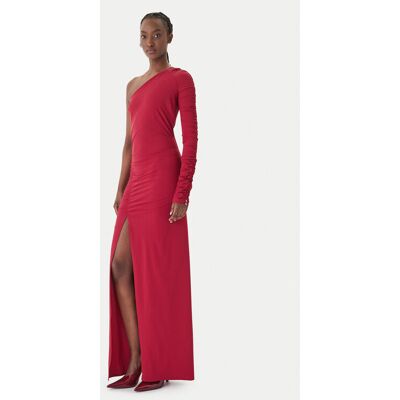 Patrizia Pepe Sukienka wieczorowa 2A3012/JZ26-R894 Bordowy Regular Fit NOSIZE Bordowy Damskie Patrizia Pepe Sukienka wieczorowa 2A3012/JZ26-R894 Bordowy Regular Fit NOSIZE Bordowy Damskie