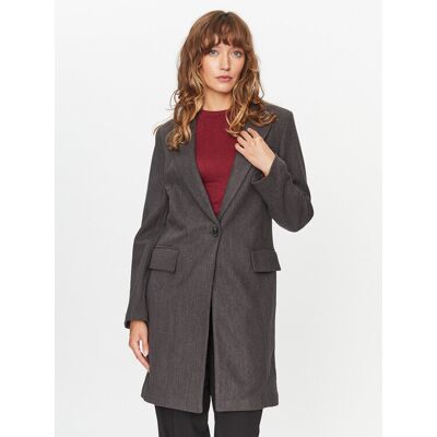 ONLY Płaszcz przejściowy Nancy 15292832 Szary Regular Fit XL Szary Damskie ONLY Płaszcz przejściowy Nancy 15292832 Szary Regular Fit XL Szary Damskie