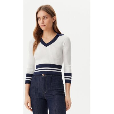 Guess Sweter W5GR46 Z3L10 Écru Regular Fit XXL Kremowy Damskie Guess Sweter W5GR46 Z3L10 Écru Regular Fit XXL Kremowy Damskie