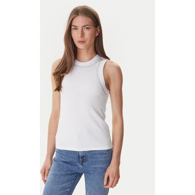 DKNY Top DJ5T1694 Biały Slim Fit M Biały Damskie DKNY Top DJ5T1694 Biały Slim Fit M Biały Damskie