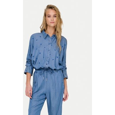 ONLY Koszula New Grace 15337926 Niebieski Loose Fit L Niebieski Damskie ONLY Koszula New Grace 15337926 Niebieski Loose Fit L Niebieski Damskie