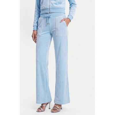 Juicy Couture Spodnie dresowe Layla JCSEBJ001 Błękitny Flared Leg S Niebieski jasny Damskie Juicy Couture Spodnie dresowe Layla JCSEBJ001 Błękitny Flared Leg S Niebieski jasny Damskie
