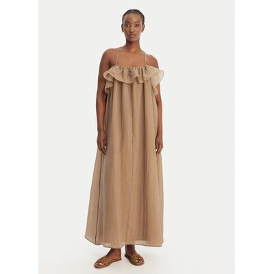Eleh Sukienka letnia SS260198 Beżowy Relaxed Fit 42 Beżowy Damskie Eleh Sukienka letnia SS260198 Beżowy Relaxed Fit 42 Beżowy Damskie