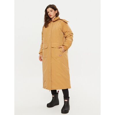 Hunter Płaszcz przejściowy HARW0014242 Brązowy Regular Fit XS Brązowy Damskie Hunter Płaszcz przejściowy HARW0014242 Brązowy Regular Fit XS Brązowy Damskie