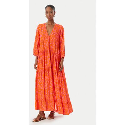LOLA CASADEMUNT Sukienka letnia LS2616079 Pomarańczowy Relaxed Fit S Pomarańczowy Damskie LOLA CASADEMUNT Sukienka letnia LS2616079 Pomarańczowy Relaxed Fit S Pomarańczowy Damskie