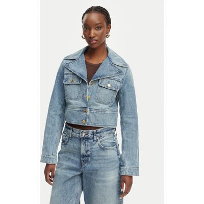 MICHAEL Michael Kors Kurtka jeansowa MS610DYLAA Niebieski Regular Fit L Niebieski Damskie MICHAEL Michael Kors Kurtka jeansowa MS610DYLAA Niebieski Regular Fit L Niebieski Damskie