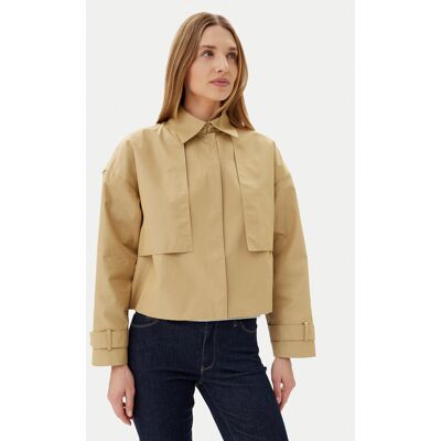Calvin Klein Kurtka przejściowa K20K208379 Beżowy Relaxed Fit 42 Beżowy Damskie Calvin Klein Kurtka przejściowa K20K208379 Beżowy Relaxed Fit 42 Beżowy Damskie