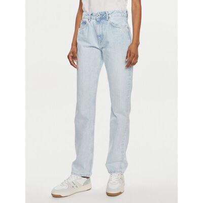 Pepe Jeans Jeansy PL204592 Niebieski Straight Fit 26_28 Niebieski Damskie Pepe Jeans Jeansy PL204592 Niebieski Straight Fit 26_28 Niebieski Damskie