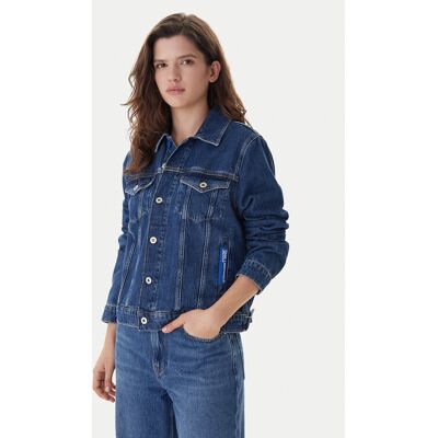 Karl Lagerfeld Jeans Kurtka jeansowa A1W14002 Niebieski Regular Fit L Niebieski Damskie Karl Lagerfeld Jeans Kurtka jeansowa A1W14002 Niebieski Regular Fit L Niebieski Damskie
