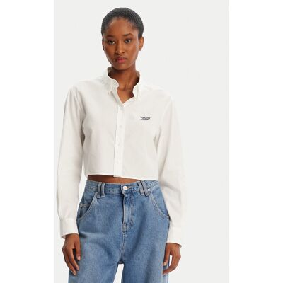 Tommy Jeans Koszula DW0DW21400 Biały Relaxed Fit XL Biały Damskie Tommy Jeans Koszula DW0DW21400 Biały Relaxed Fit XL Biały Damskie