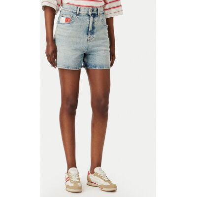 Tommy Jeans Szorty jeansowe DW0DW22893 Niebieski Mom Fit 28 Niebieski Damskie Tommy Jeans Szorty jeansowe DW0DW22893 Niebieski Mom Fit 28 Niebieski Damskie