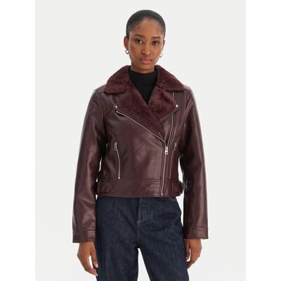 Vero Moda Kurtka z imitacji skóry Hailey 10250405 Fioletowy Regular Fit XS Fioletowy Damskie Vero Moda Kurtka z imitacji skóry Hailey 10250405 Fioletowy Regular Fit XS Fioletowy Damskie