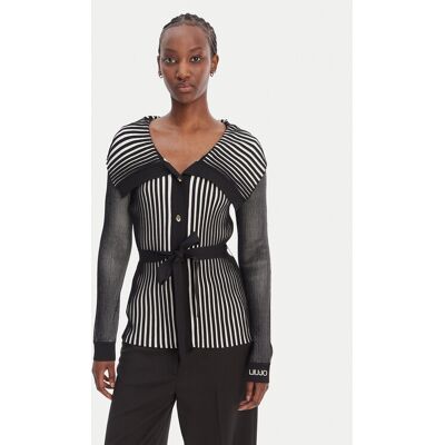 Liu Jo Sport Kardigan TA6116 MS55N Czarny Regular Fit XS Czarny Damskie Liu Jo Sport Kardigan TA6116 MS55N Czarny Regular Fit XS Czarny Damskie