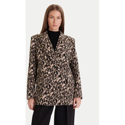 Maryley Marynarka 25IB112/36BE Beżowy Regular Fit XL Beżowy Damskie Maryley Marynarka 25IB112/36BE Beżowy Regular Fit XL Beżowy Damskie