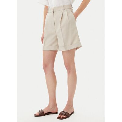 Tommy Hilfiger Szorty materiałowe WW0WW44767 Beżowy Regular Fit 32 Beżowy Damskie Tommy Hilfiger Szorty materiałowe WW0WW44767 Beżowy Regular Fit 32 Beżowy Damskie