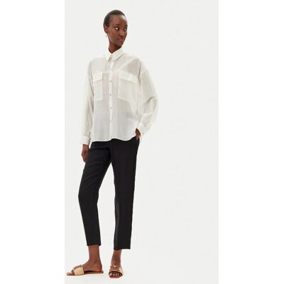 Marella Chinosy Perugia 2513131192200 Czarny Regular Fit 46 Czarny Damskie Marella Chinosy Perugia 2513131192200 Czarny Regular Fit 46 Czarny Damskie