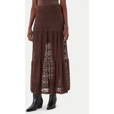ONLY Spódnica maxi Luna 15353206 Brązowy Regular Fit M Brązowy Damskie ONLY Spódnica maxi Luna 15353206 Brązowy Regular Fit M Brązowy Damskie