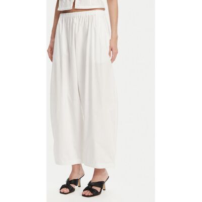 PINKO Spodnie materiałowe 105210 A2LD Biały Relaxed Fit M Biały Damskie PINKO Spodnie materiałowe 105210 A2LD Biały Relaxed Fit M Biały Damskie