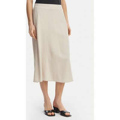 Vero Moda Spódnica midi Mymilo 10340419 Beżowy jasny Regular Fit XS Beżowy jasny Damskie Vero Moda Spódnica midi Mymilo 10340419 Beżowy jasny Regular Fit XS Beżowy jasny Damskie
