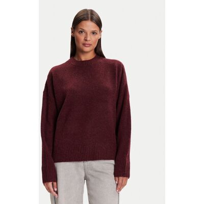 Vero Moda Sweter Boom 10320463 Bordowy Loose Fit XS Bordowy Damskie Vero Moda Sweter Boom 10320463 Bordowy Loose Fit XS Bordowy Damskie