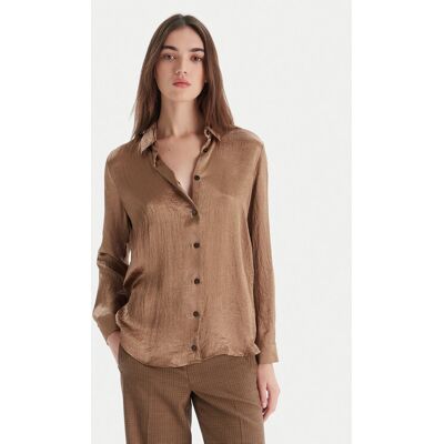 Marella Koszula Matita 2525116091 Beżowy Regular Fit 38 Beżowy Damskie Marella Koszula Matita 2525116091 Beżowy Regular Fit 38 Beżowy Damskie