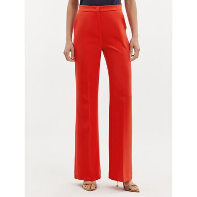 Maryley Spodnie materiałowe 24EB587/43FI Czerwony Relaxed Fit M Czerwony Damskie Maryley Spodnie materiałowe 24EB587/43FI Czerwony Relaxed Fit M Czerwony Damskie