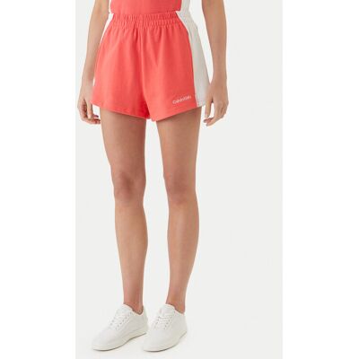 Calvin Klein Swimwear Szorty materiałowe LV00Q61153 Różowy Regular Fit S Różowy Damskie Calvin Klein Swimwear Szorty materiałowe LV00Q61153 Różowy Regular Fit S Różowy Damskie