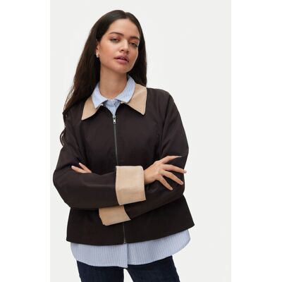 Vero Moda Kurtka przejściowa Vicky 10347720 Brązowy Relaxed Fit XS Brązowy Damskie Vero Moda Kurtka przejściowa Vicky 10347720 Brązowy Relaxed Fit XS Brązowy Damskie