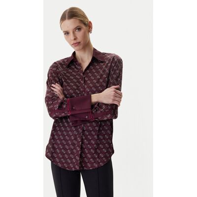 Guess Koszula W4YH47 WF1T2 Bordowy Regular Fit XL Bordowy Damskie Guess Koszula W4YH47 WF1T2 Bordowy Regular Fit XL Bordowy Damskie
