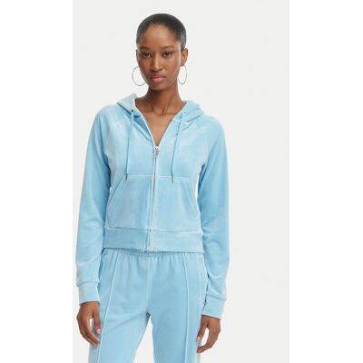 Juicy Couture Bluza Madison JCWAS126326 Błękitny Slim Fit XXS Niebieski jasny Damskie Juicy Couture Bluza Madison JCWAS126326 Błękitny Slim Fit XXS Niebieski jasny Damskie