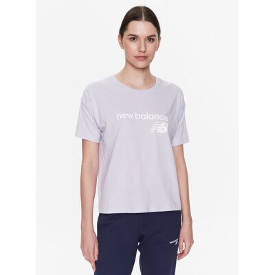New Balance T-Shirt Stacked WT03805 Fioletowy Relaxed Fit XS Fioletowy Damskie New Balance T-Shirt Stacked WT03805 Fioletowy Relaxed Fit XS Fioletowy Damskie