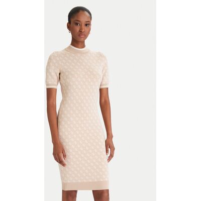 Guess Sukienka dzianinowa W3YK39 Z37K0 Beżowy Slim Fit M Beżowy Damskie Guess Sukienka dzianinowa W3YK39 Z37K0 Beżowy Slim Fit M Beżowy Damskie