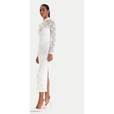 Bardot Sukienka koktajlowa Carmen 60189DB Biały Slim Fit 8 Biały Damskie Bardot Sukienka koktajlowa Carmen 60189DB Biały Slim Fit 8 Biały Damskie