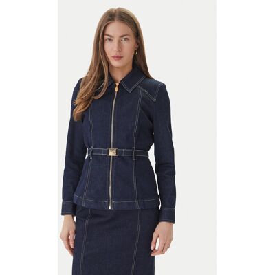 Luisa Spagnoli Kurtka jeansowa Vigana 542808 Granatowy Slim Fit 44 Granatowy Damskie Luisa Spagnoli Kurtka jeansowa Vigana 542808 Granatowy Slim Fit 44 Granatowy Damskie