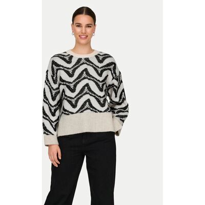 ONLY Sweter Jane 15332157 Beżowy Regular Fit XS Beżowy Damskie ONLY Sweter Jane 15332157 Beżowy Regular Fit XS Beżowy Damskie