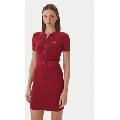 Guess Sukienka dzianinowa V6RK08 Z4642 Bordowy Slim Fit S Bordowy Damskie Guess Sukienka dzianinowa V6RK08 Z4642 Bordowy Slim Fit S Bordowy Damskie