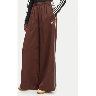 Adidas Spodnie dresowe adicolor Satin KD2541 Brązowy Wide Leg 34 Brązowy Damskie Adidas Spodnie dresowe adicolor Satin KD2541 Brązowy Wide Leg 34 Brązowy Damskie
