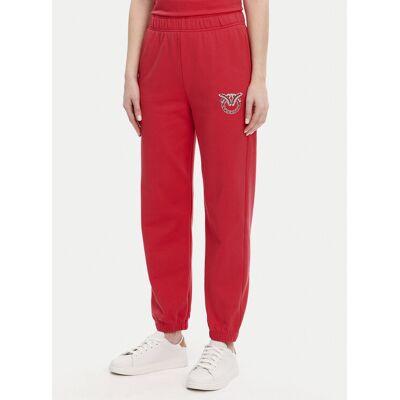 PINKO Spodnie dresowe Plumcake 104790 A2G8 Czerwony Regular Fit S Czerwony Damskie PINKO Spodnie dresowe Plumcake 104790 A2G8 Czerwony Regular Fit S Czerwony Damskie