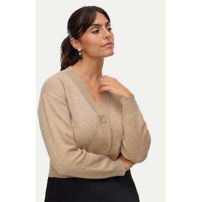 Vero Moda Kardigan Gold Art 10332210 Beżowy Regular Fit XS Beżowy Damskie Vero Moda Kardigan Gold Art 10332210 Beżowy Regular Fit XS Beżowy Damskie