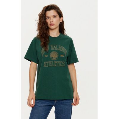 New Balance T-Shirt WT43548 Zielony Oversize M Zielony Damskie New Balance T-Shirt WT43548 Zielony Oversize M Zielony Damskie